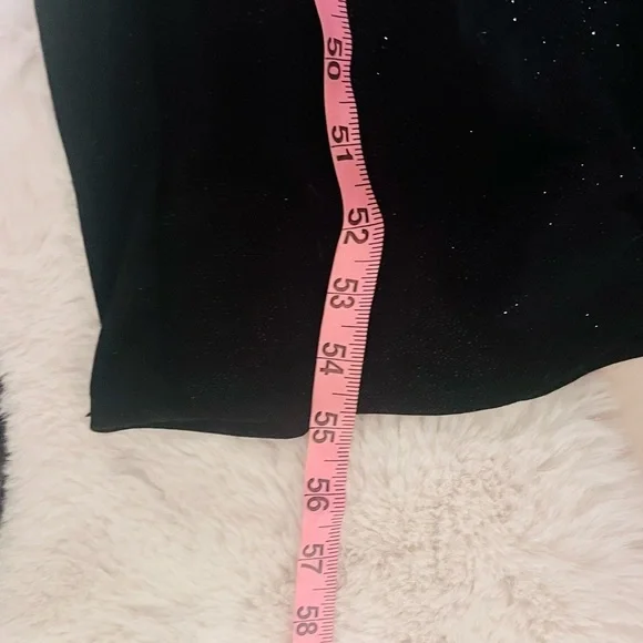 Beautiful 😍R&M Richards Empire Waist Black Sleeveless Sparkle Maxi Dress size 8 - Picture 15 of 15